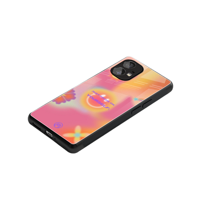 focus on yourself back phone cover | glass case for nothing phone 1