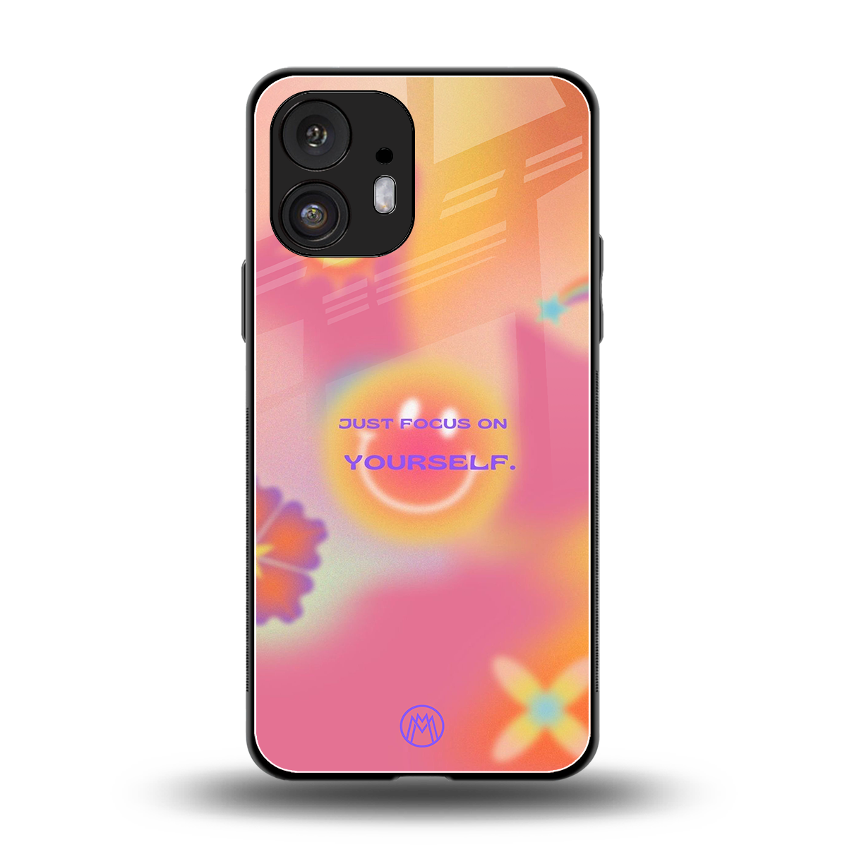 focus on yourself back phone cover | glass case for nothing phone 2