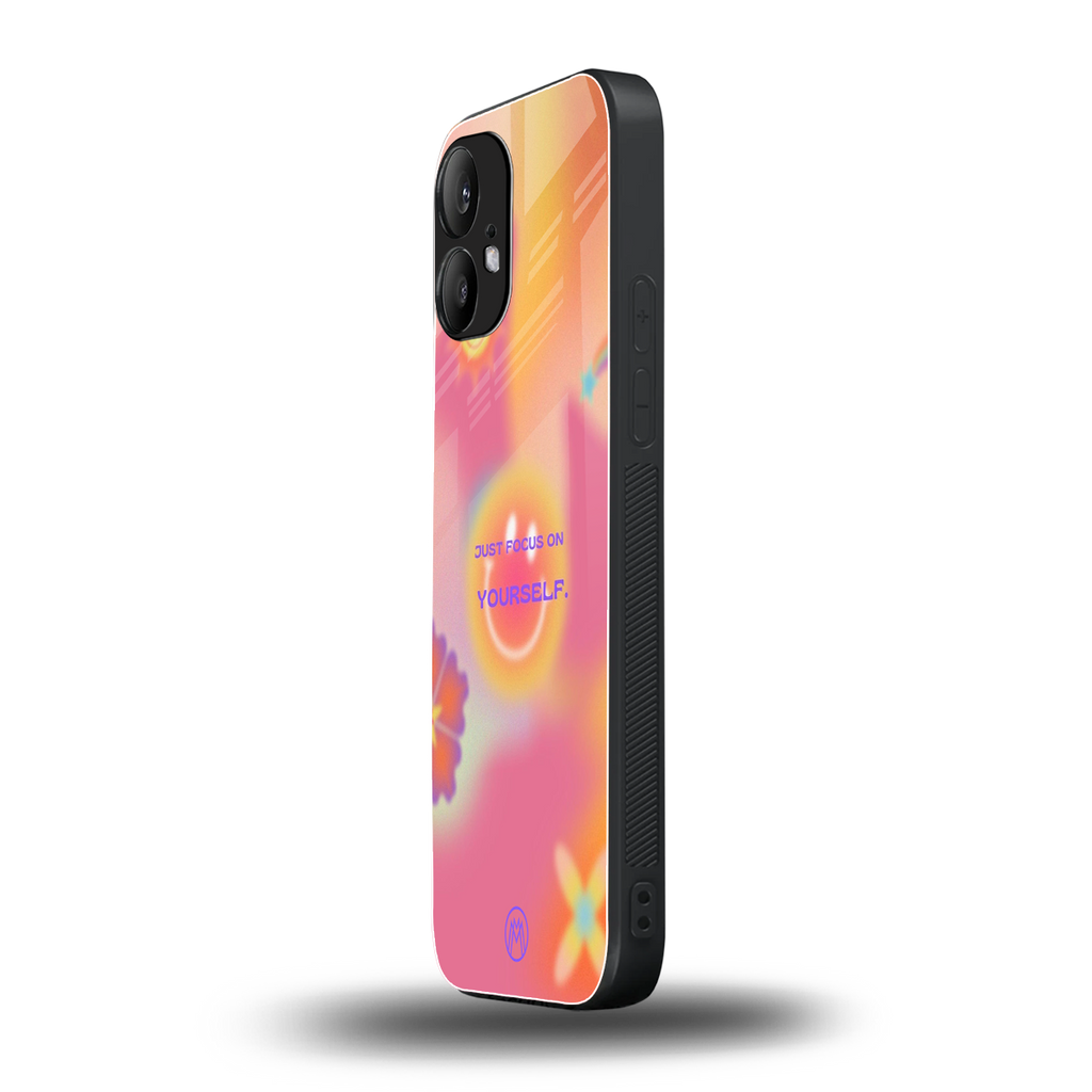 focus on yourself back phone cover | glass case for nothing phone 2