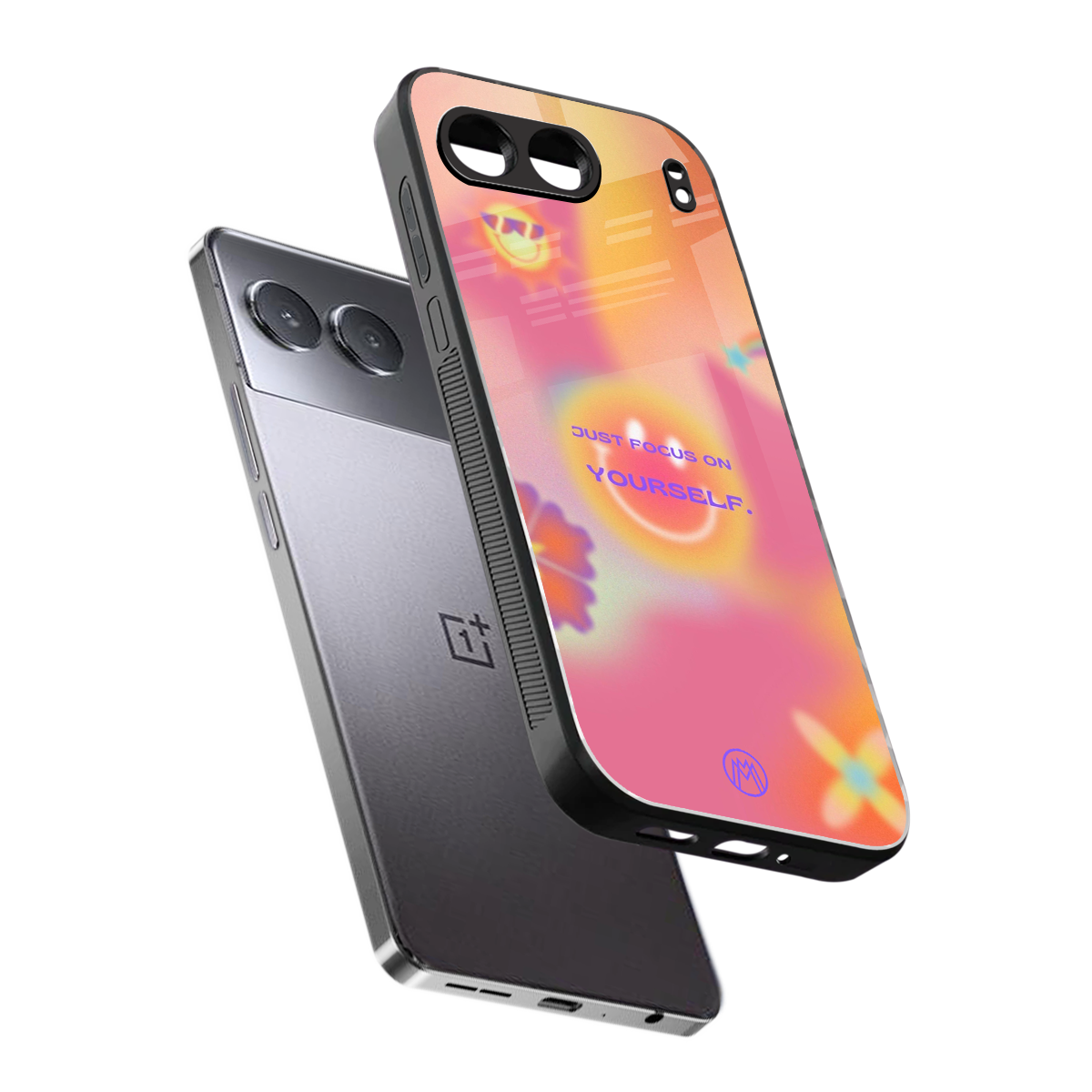 focus on yourself back phone cover | glass case for oneplus nord 4