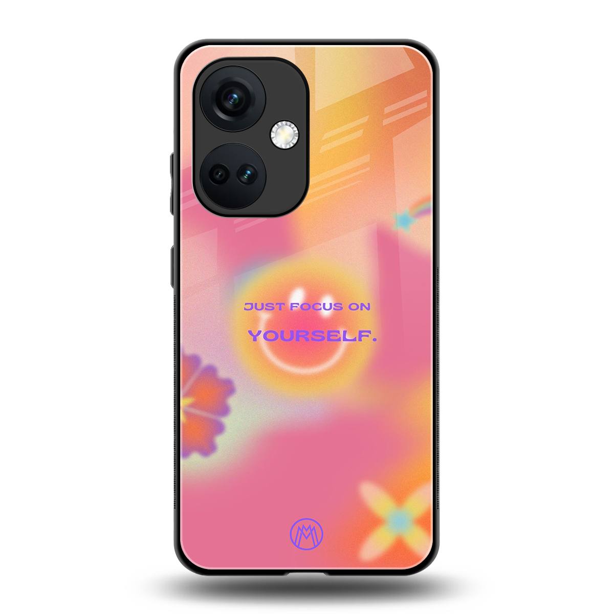focus on yourself back phone cover | glass case for oneplus nord ce 3