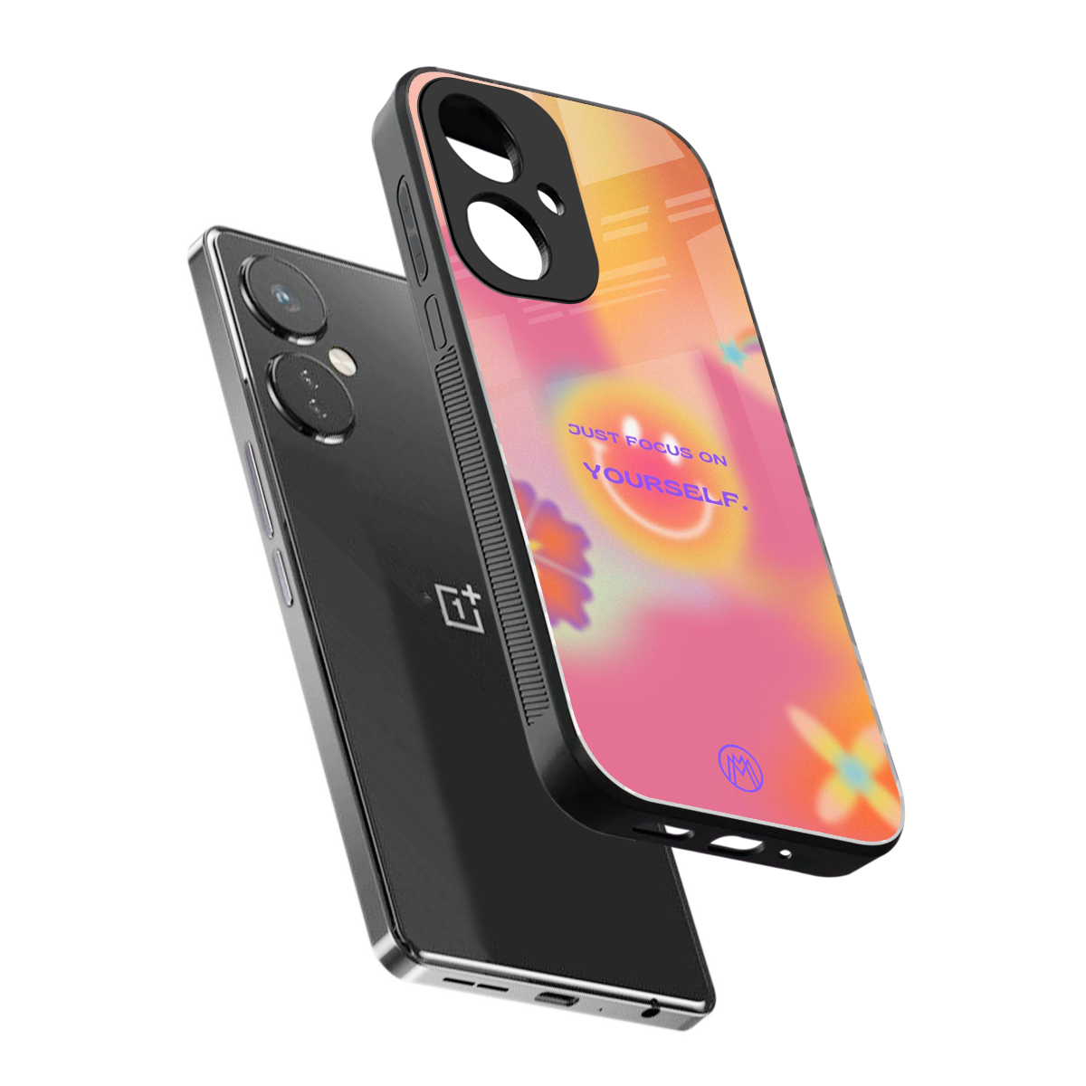 focus on yourself back phone cover | glass case for oneplus nord ce 3