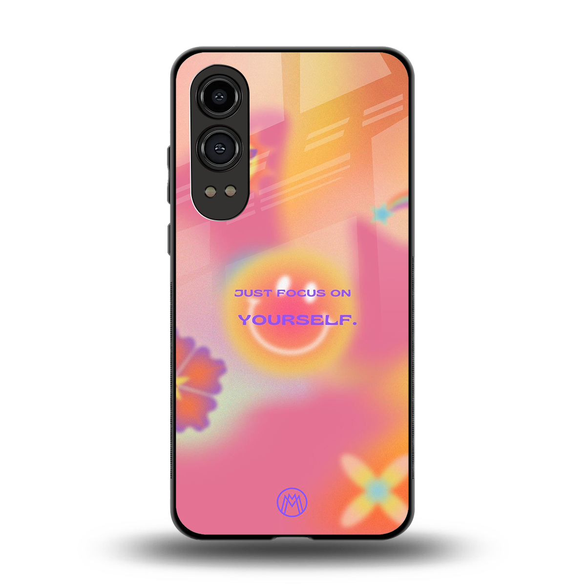 focus on yourself back phone cover | glass case for oneplus nord ce 4 lite
