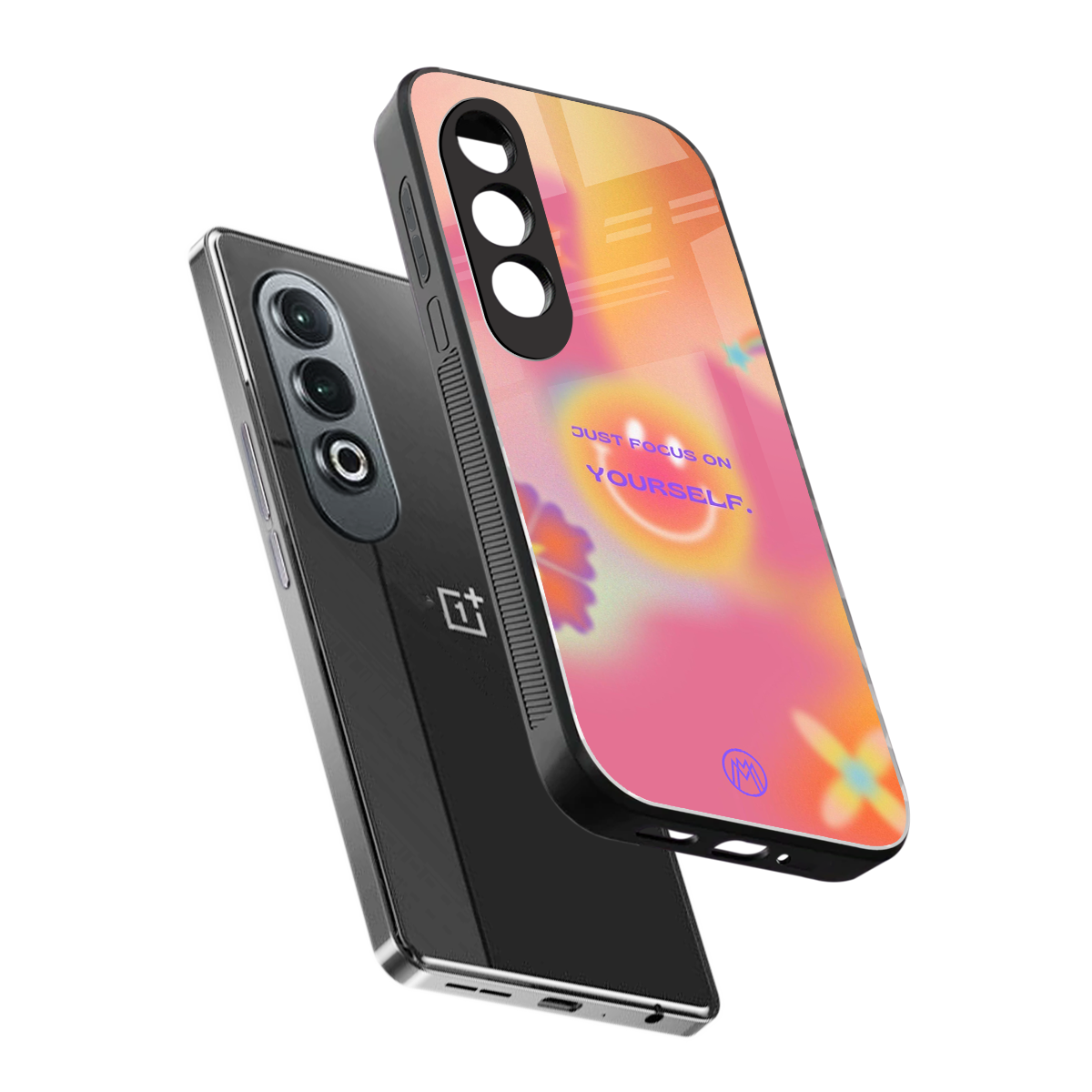 focus on yourself back phone cover | glass case for oneplus nord ce 4