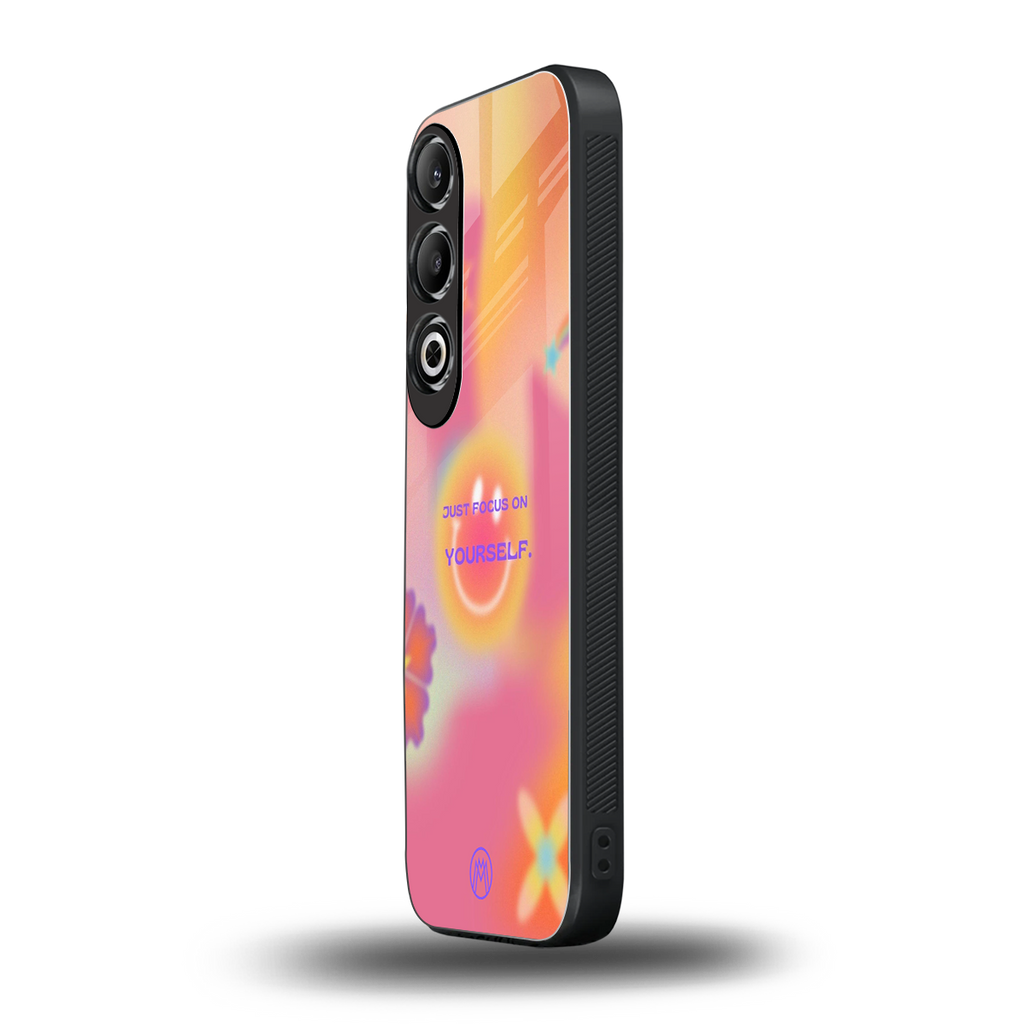 focus on yourself back phone cover | glass case for oneplus nord ce 4