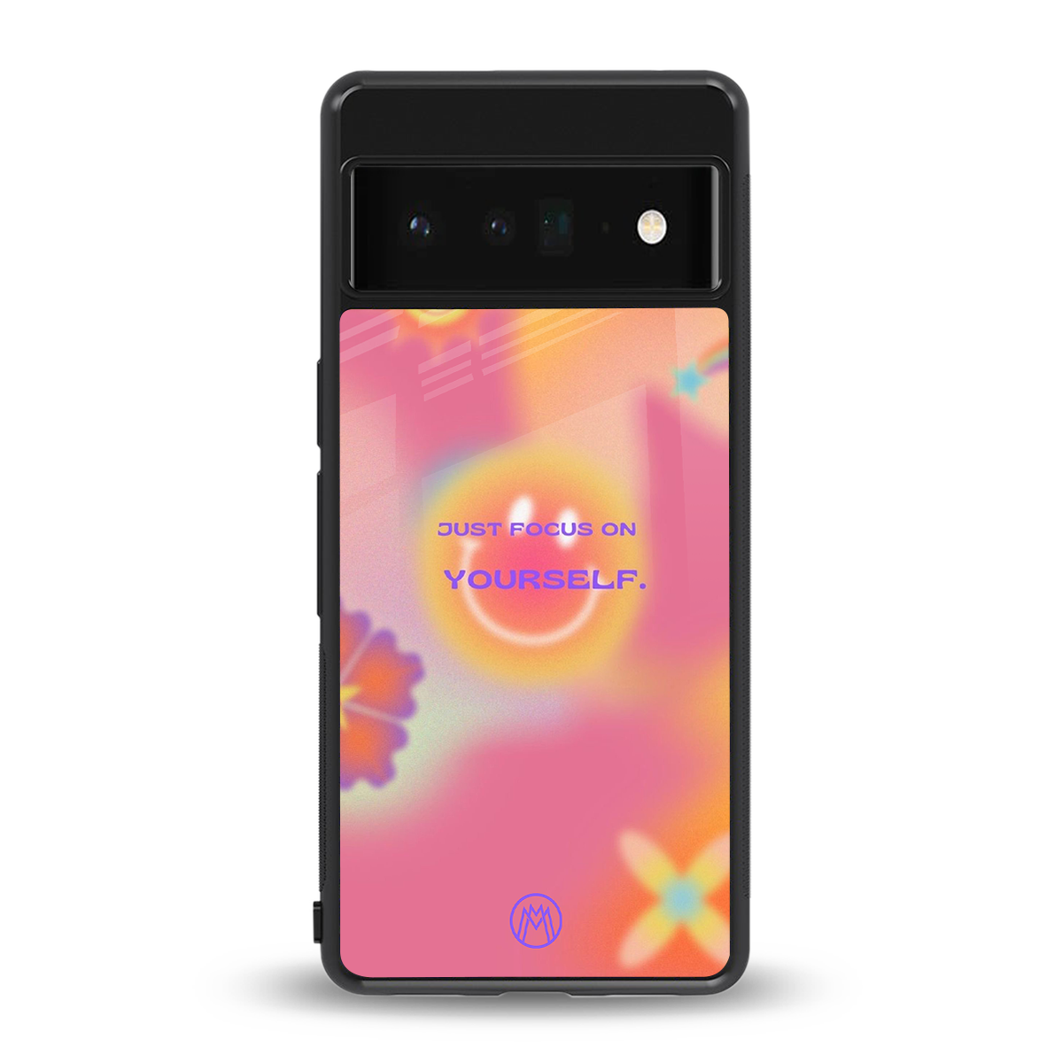 focus on yourself back phone cover | glass case for google pixel 6 pro