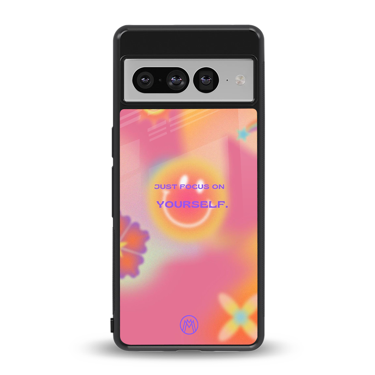 focus on yourself back phone cover | glass case for google pixel 7 pro