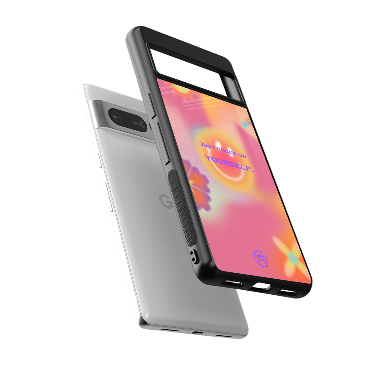 focus on yourself back phone cover | glass case for google pixel 7 pro