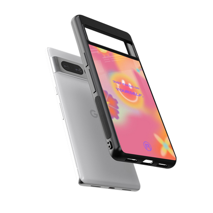 focus on yourself back phone cover | glass case for google pixel 7 pro