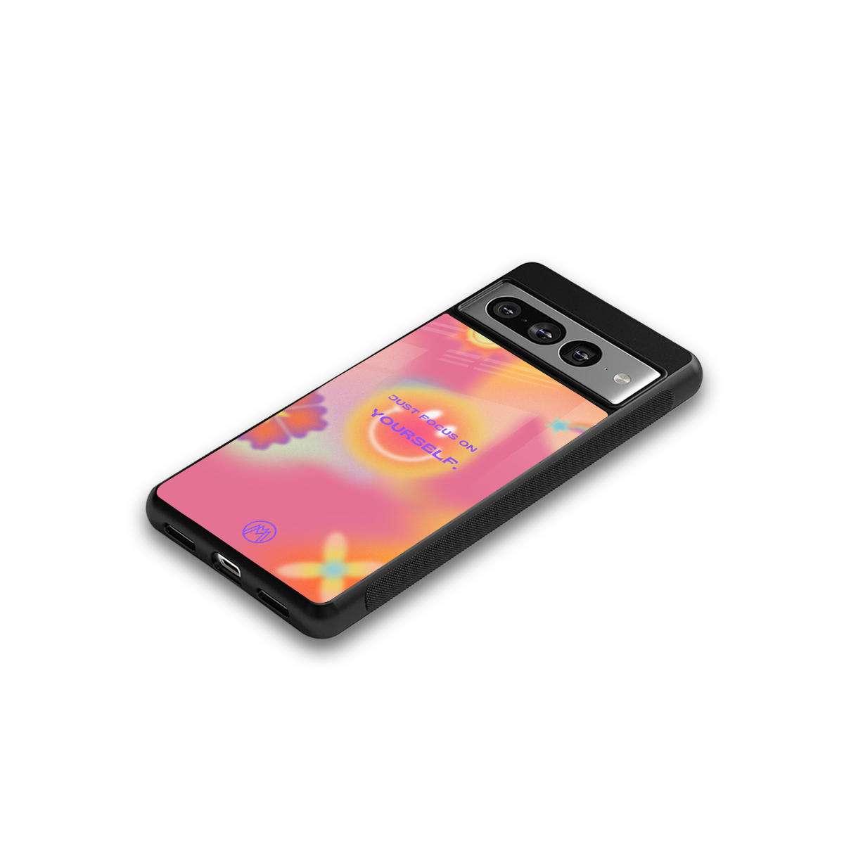 focus on yourself back phone cover | glass case for google pixel 7 pro