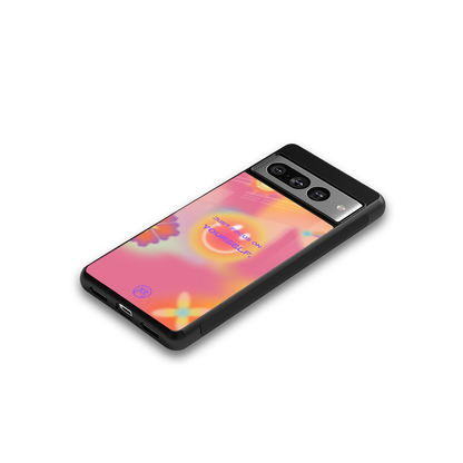 focus on yourself back phone cover | glass case for google pixel 7 pro