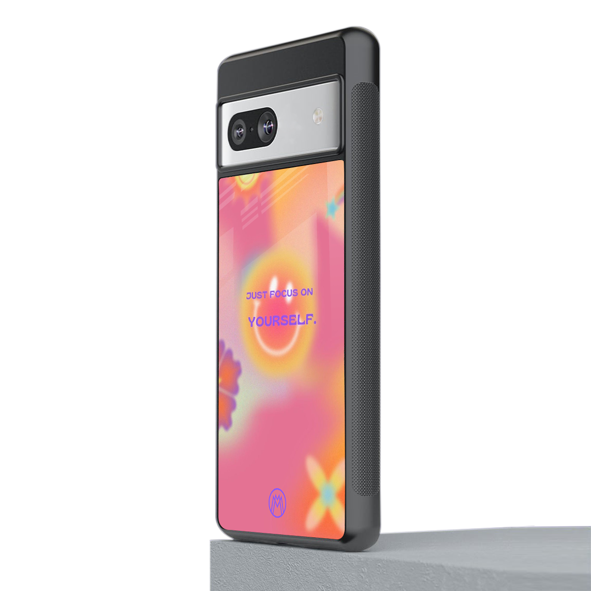 focus on yourself back phone cover | glass case for Google Pixel 7A