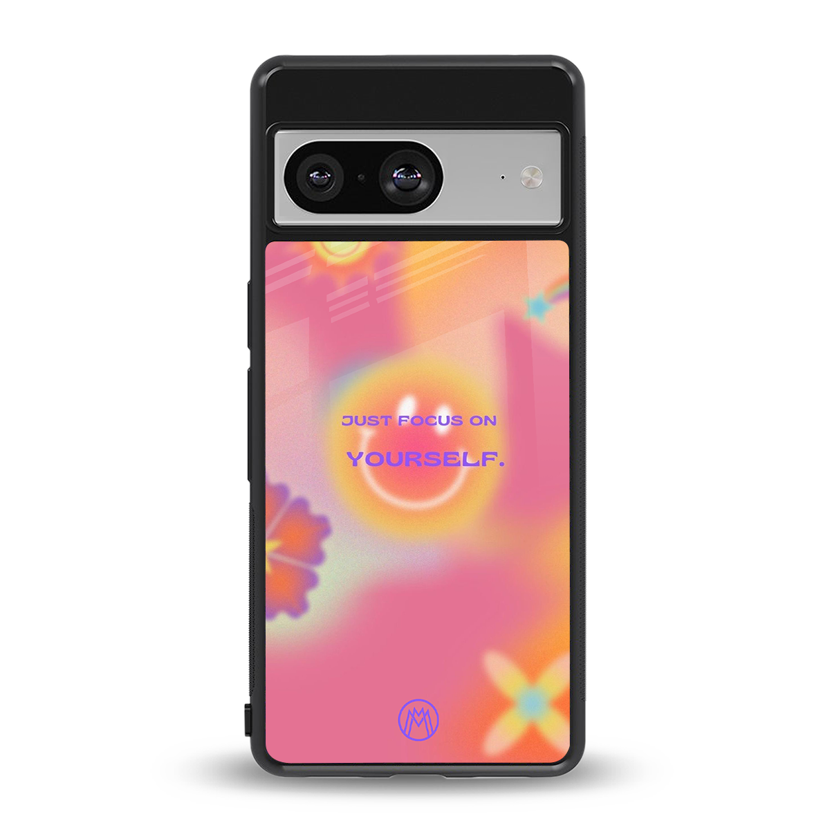 focus on yourself back phone cover | glass case for Google Pixel 8