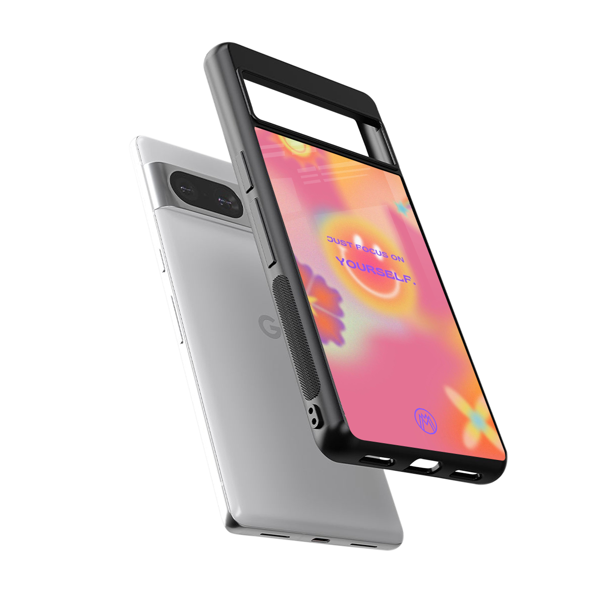 focus on yourself back phone cover | glass case for Google Pixel 8