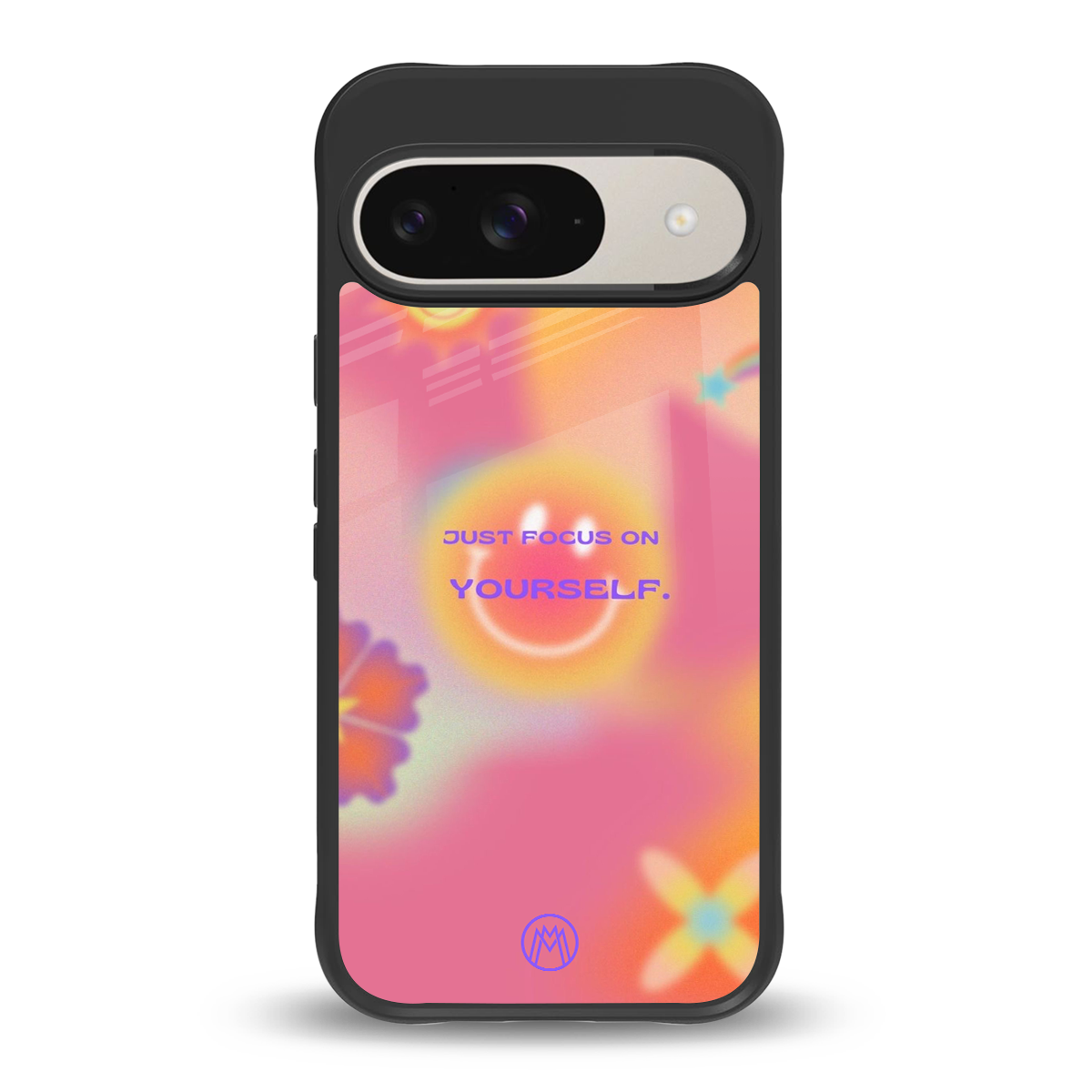 focus on yourself back phone cover | glass case for google pixel 9