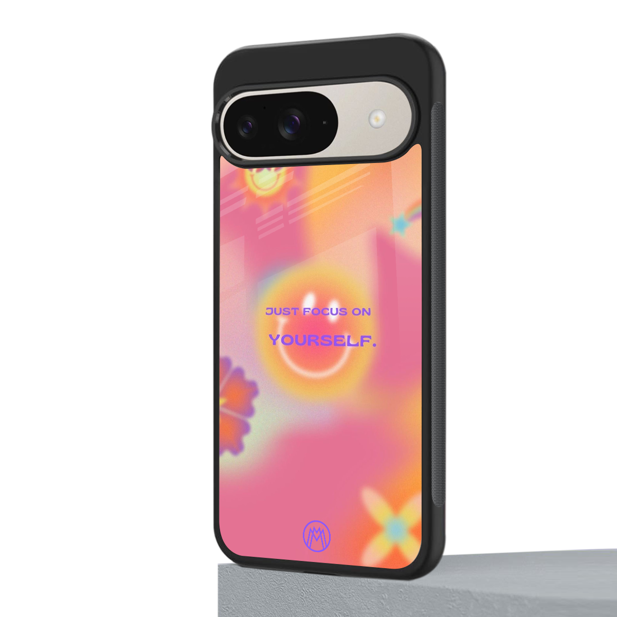 focus on yourself back phone cover | glass case for google pixel 9