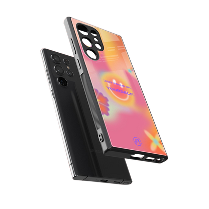 focus on yourself back phone cover | glass case for samsung galaxy s23 ultra