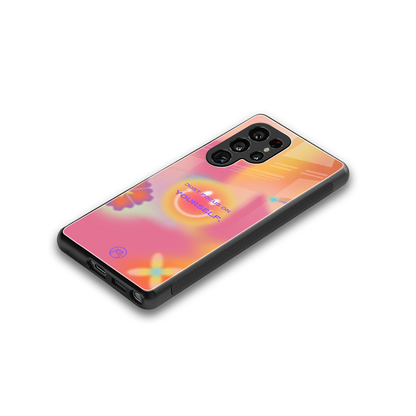 focus on yourself back phone cover | glass case for samsung galaxy s25 ultra