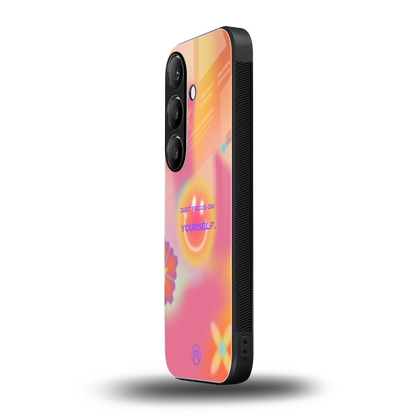 focus on yourself back phone cover | glass case for samsung galaxy s25 plus