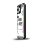 food court boarding pass ticket back phone cover | glass case for iphone 13 pro