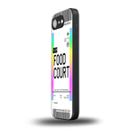 food court boarding pass ticket back phone cover | glass case for iphone 16e