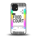 food court boarding pass ticket back phone cover | glass case for nothing phone 1