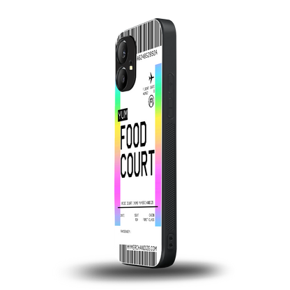 food court boarding pass ticket back phone cover | glass case for nothing phone 1