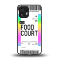 food court boarding pass ticket back phone cover | glass case for nothing phone 2