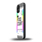 food court boarding pass ticket back phone cover | glass case for nothing phone 2