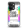 food court boarding pass ticket back phone cover | glass case for oneplus nord 3