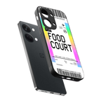 food court boarding pass ticket back phone cover | glass case for oneplus nord 3