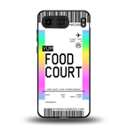 food court boarding pass ticket back phone cover | glass case for oneplus nord 4