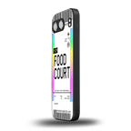 food court boarding pass ticket back phone cover | glass case for oneplus nord 4