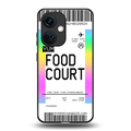 food court boarding pass ticket back phone cover | glass case for oneplus nord ce 3