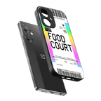 food court boarding pass ticket back phone cover | glass case for oneplus nord ce 3