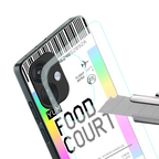 food court boarding pass ticket back phone cover | glass case for oneplus nord ce 3
