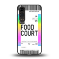 food court boarding pass ticket back phone cover | glass case for oneplus nord ce 4 lite
