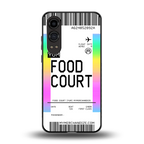 food court boarding pass ticket back phone cover | glass case for oneplus nord ce 4 lite