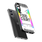 food court boarding pass ticket back phone cover | glass case for oneplus nord ce 4 lite