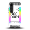food court boarding pass ticket back phone cover | glass case for oneplus nord ce 4