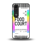 food court boarding pass ticket back phone cover | glass case for oneplus nord ce 4