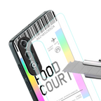 food court boarding pass ticket back phone cover | glass case for oneplus nord ce 4