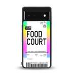 food court boarding pass ticket back phone cover | glass case for Google Pixel 6A
