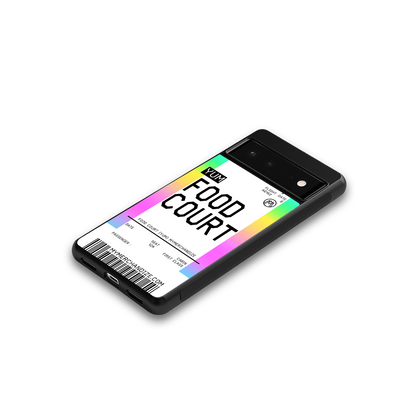 food court boarding pass ticket back phone cover | glass case for Google Pixel 6A