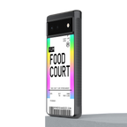 food court boarding pass ticket back phone cover | glass case for Google Pixel 6A