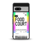 food court boarding pass ticket back phone cover | glass case for Google Pixel 7