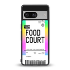 food court boarding pass ticket back phone cover | glass case for Google Pixel 8