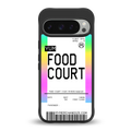food court boarding pass ticket back phone cover | glass case for google pixel 9 pro