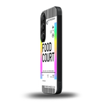 food court boarding pass ticket back phone cover | glass case for samsung galaxy s23 plus