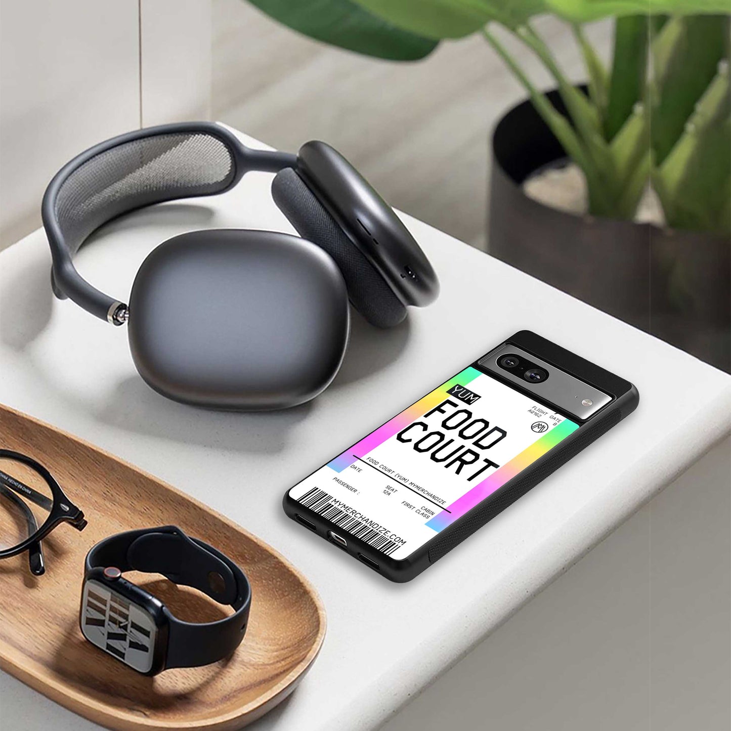 food court boarding pass ticket back phone cover | glass case for oneplus nord ce 3